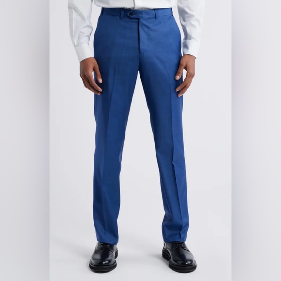 Emporio Armani G Line Solid Blue Men's Pants - Picture 1 of 7
